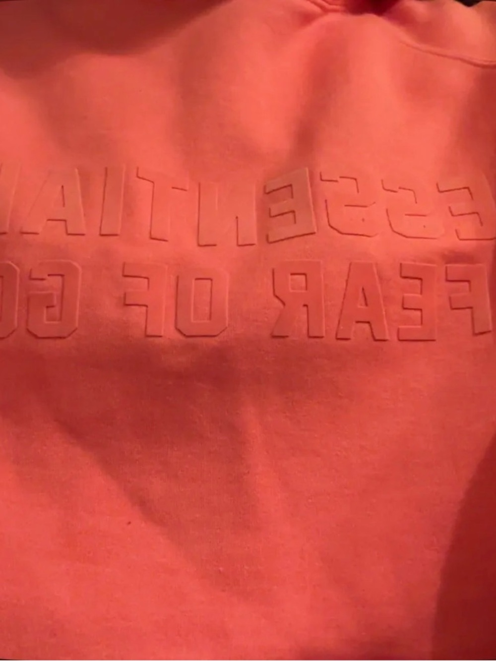 Essentials Crewneck Sweatshirt in Coral